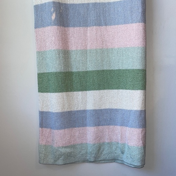 🏷️ 2/$20 Charli Leora Pastel Stripe Sheath Knit Dress - Picture 4 of 15